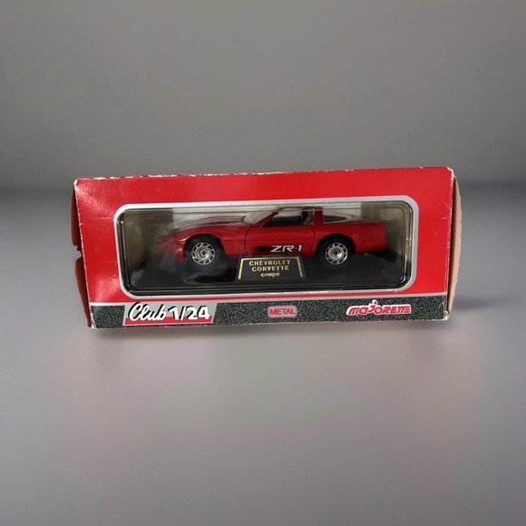 Majorette Club 1/24 Scale Red Chevrolet Corvette ZR-1 USA-1 Plates. Original Box - Picture 6 of 8